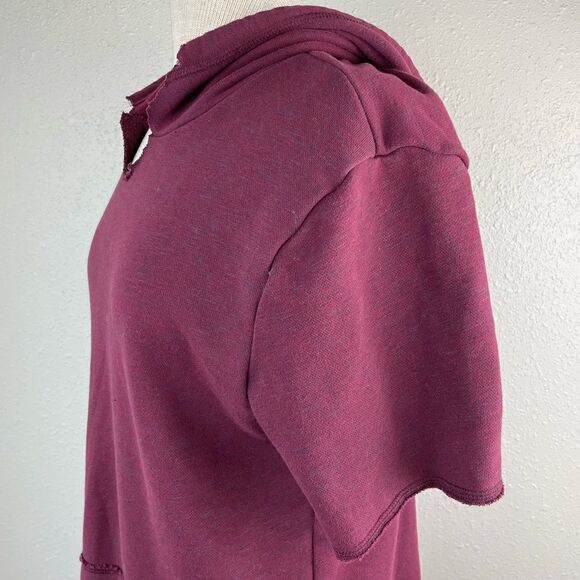 Hollister Maroon Pullover Hoodie Size M EUC - Picture 4 of 6